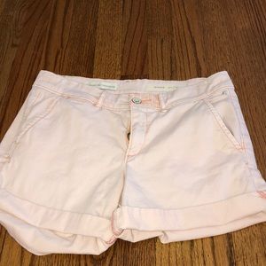 Anthropologie washed pink hyphen shorts